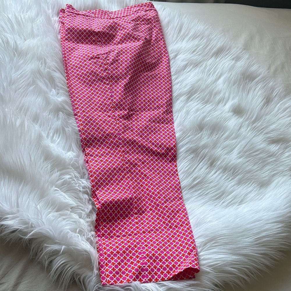Pink Geometric Pattern Pants